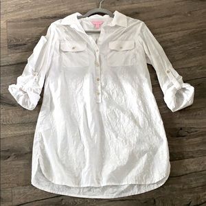 White Lilly Pulitzer tunic/shirt dress/coverup